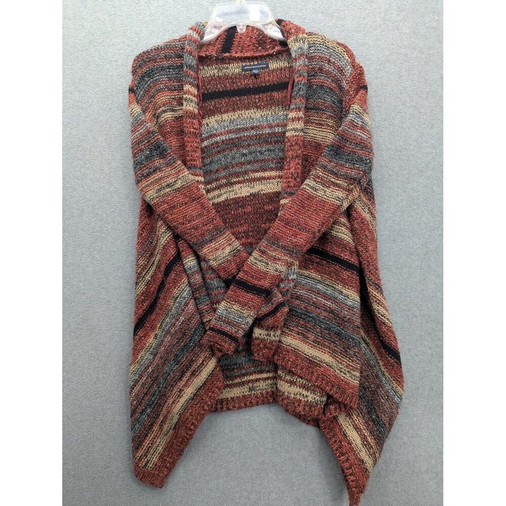 American Eagle Outfitters Cardigan Sweater Womens XS Striped Open Front Knit